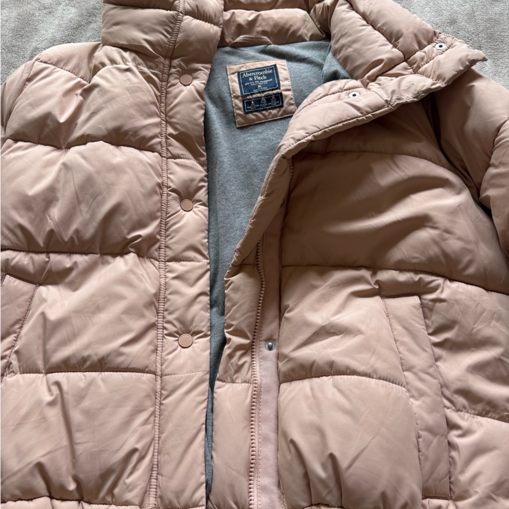 Abercrombie & Fitch Pink Puffer Jacket